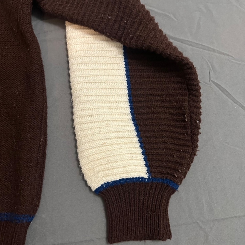 Vintage 20 ANS Sweater Mens‎ Medium Multicolor Abstract Chunky Knit 90s - Picture 4 of 8